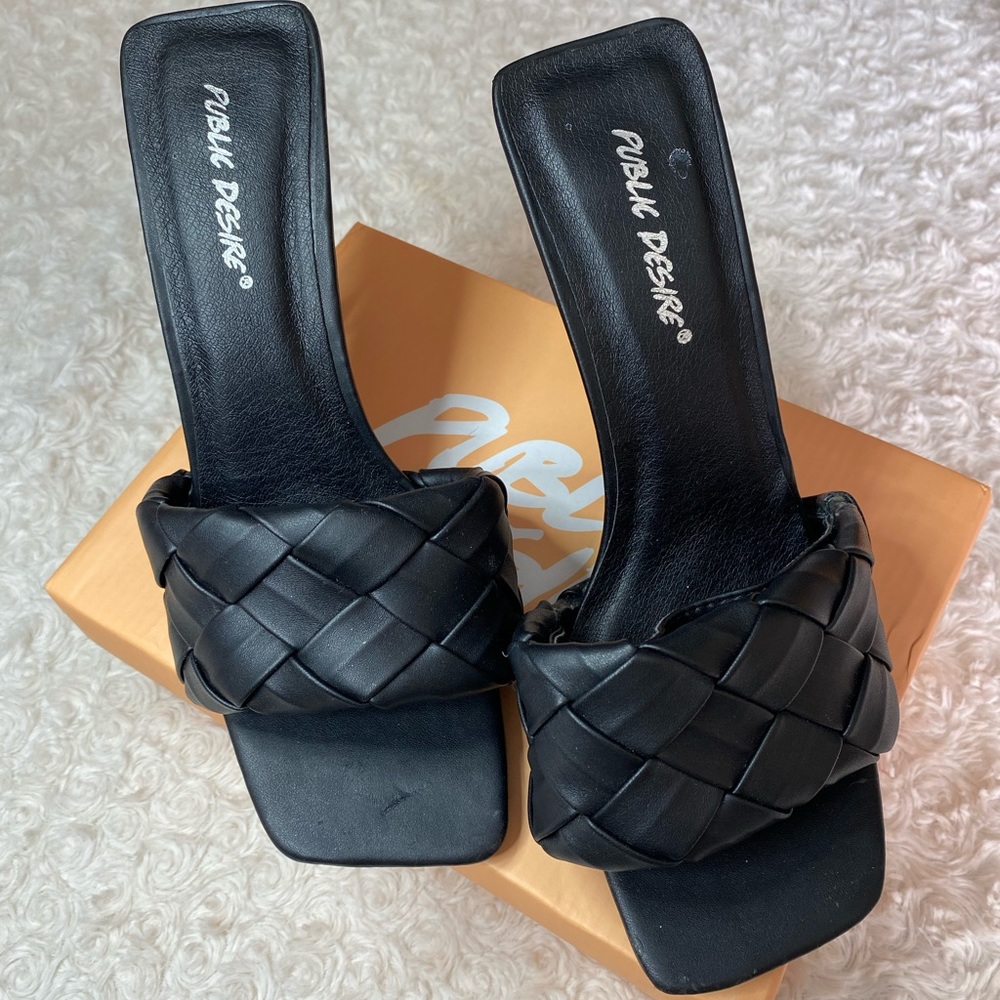 Black Leila Heels